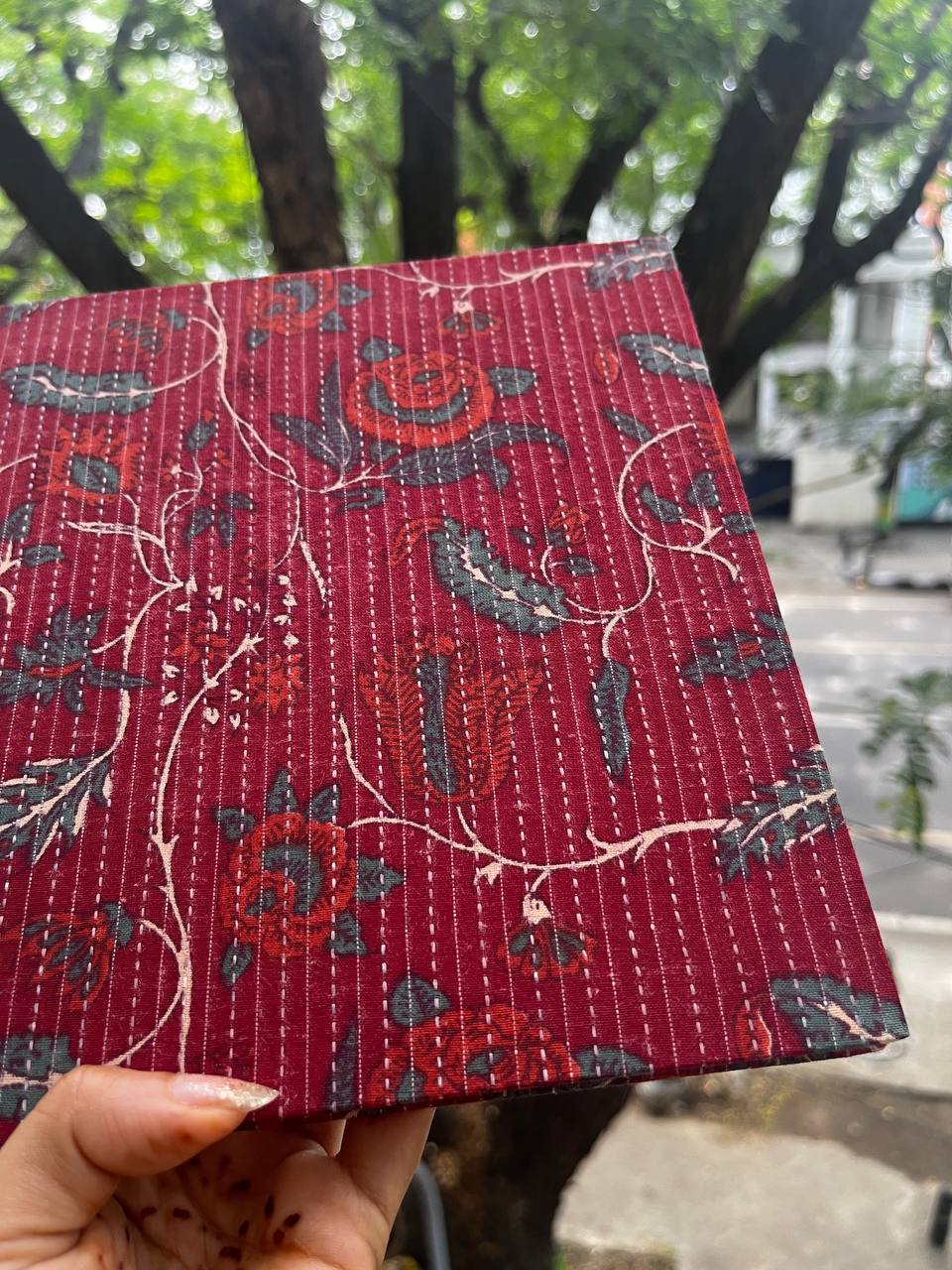 Crimson Square Fabric Journal Citta Living